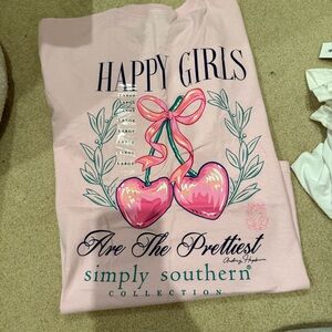 Simply Southern Pink Tee with Heart Graphic